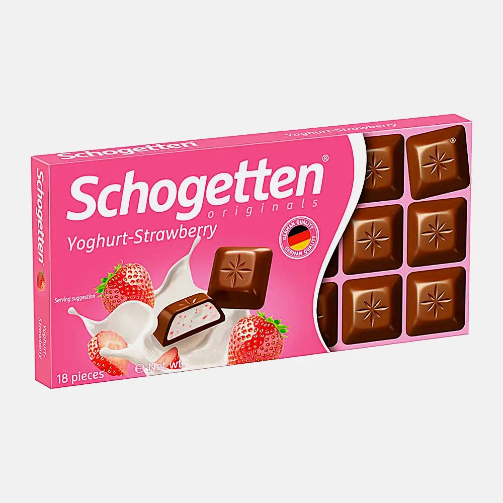 Шоколад Клубничный йогурт Schogetten 100г
