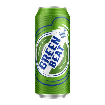 Изображение товара Пиво GreenBeat светлое фильтрованное пастеризованное 4.6% 450мл