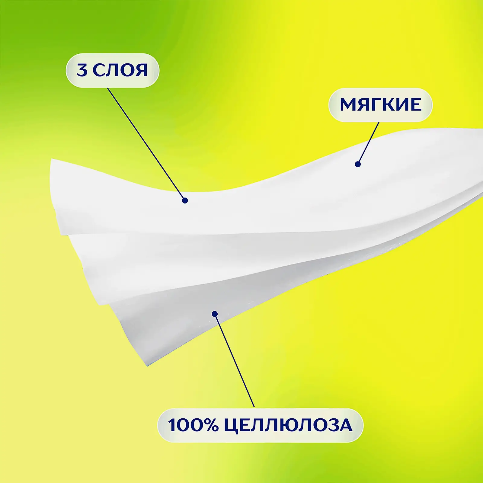 Носовые платочки Ромашка Deluxe Zemma 3 слоя 10шт*10шт