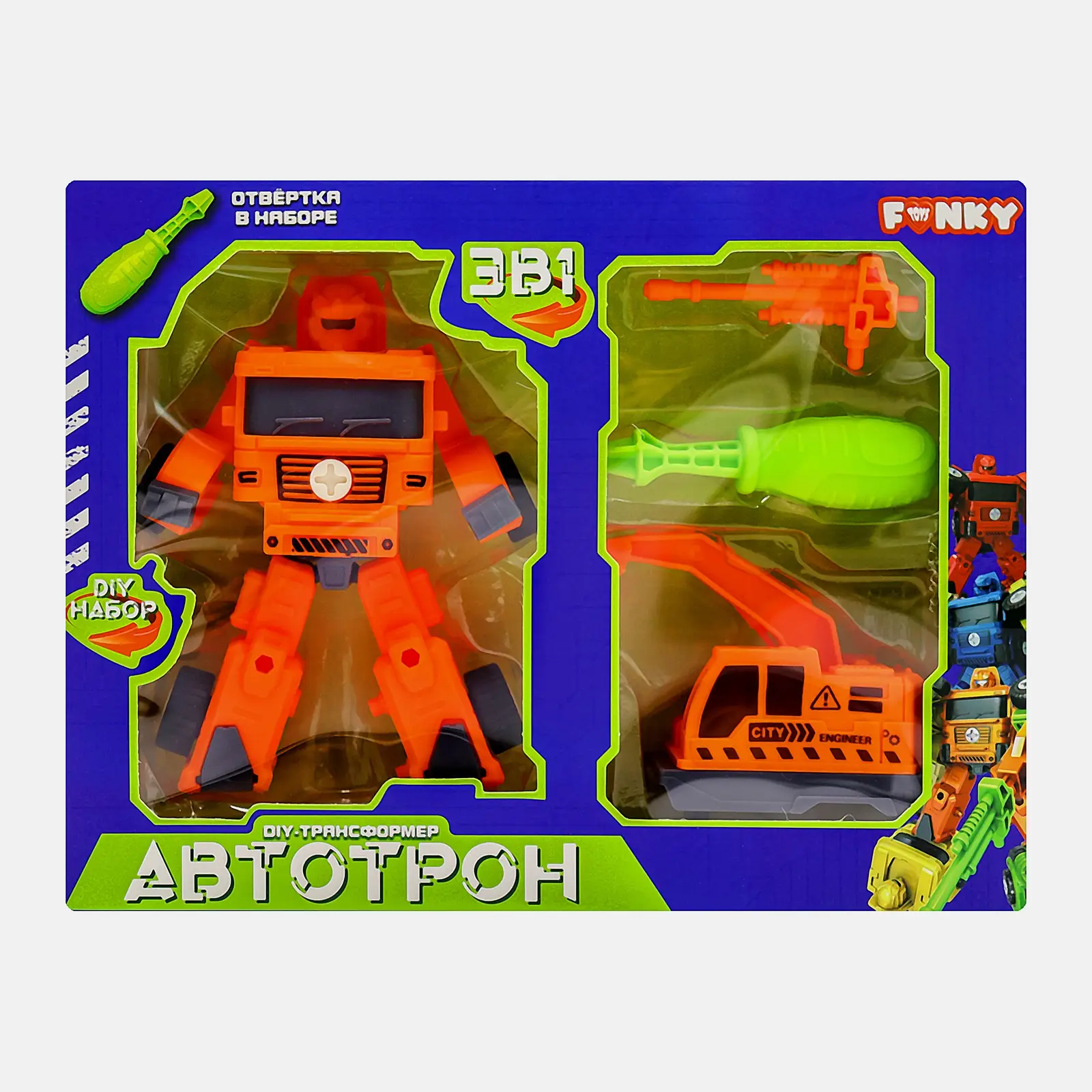 Робот-трансформер Funky Toys 20см в ассортименте - фото 2