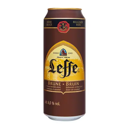 Изображение товара Пиво Leffe Brune темное фильтрованное 6.5% 500мл