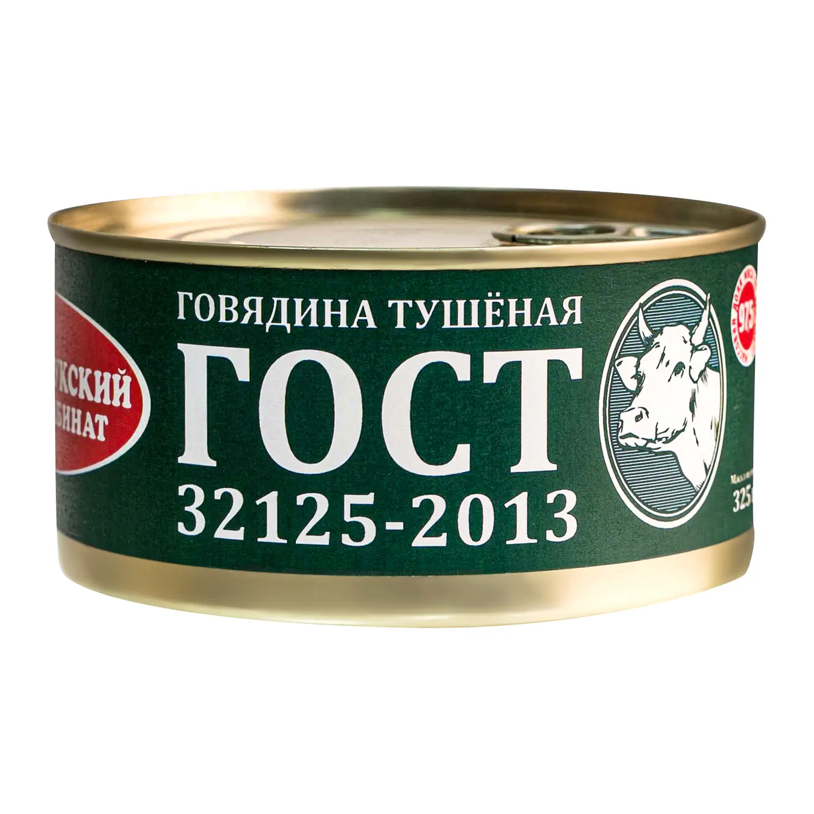 Изображение товара Говядина Великолукский МК тушеная 325г натуральный продукт