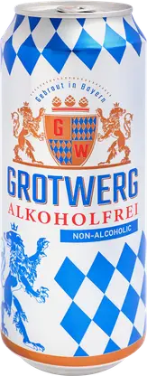 Светлое пиво безалкогольное Grotwerg Bayerisch Hell 500мл