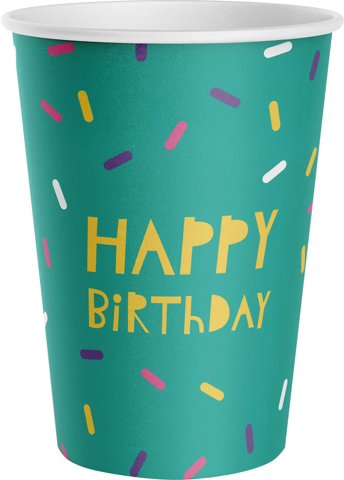 Стаканы картонные Пакетико Happy Birthday 250мл 6шт