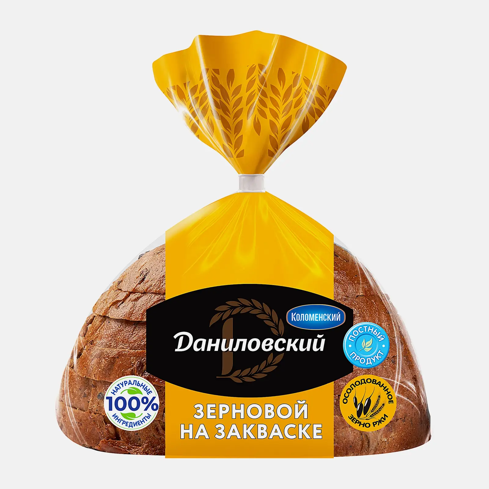 Изображение товара Хлеб зерновой нарезанный Даниловский 300г - натуральный вкус