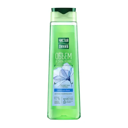 Изображение товара Шампунь для тонких и ослабленных волос Объем и сила Чистая линия 400мл