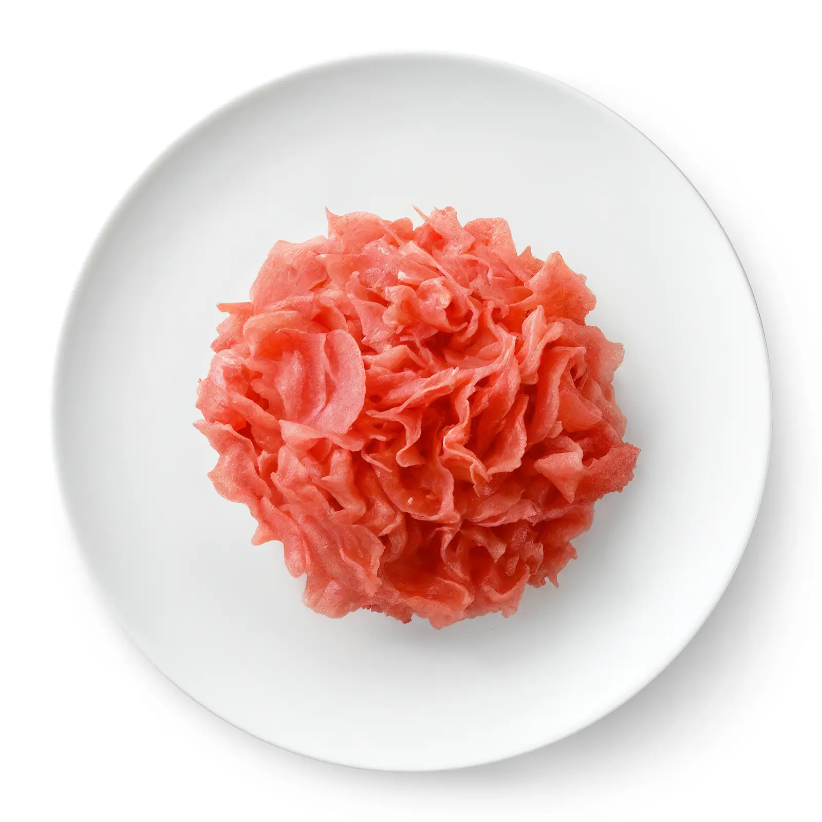 Изображение товара Маринованный имбирь 200г нарезан тонкими пластинами пряный и острый