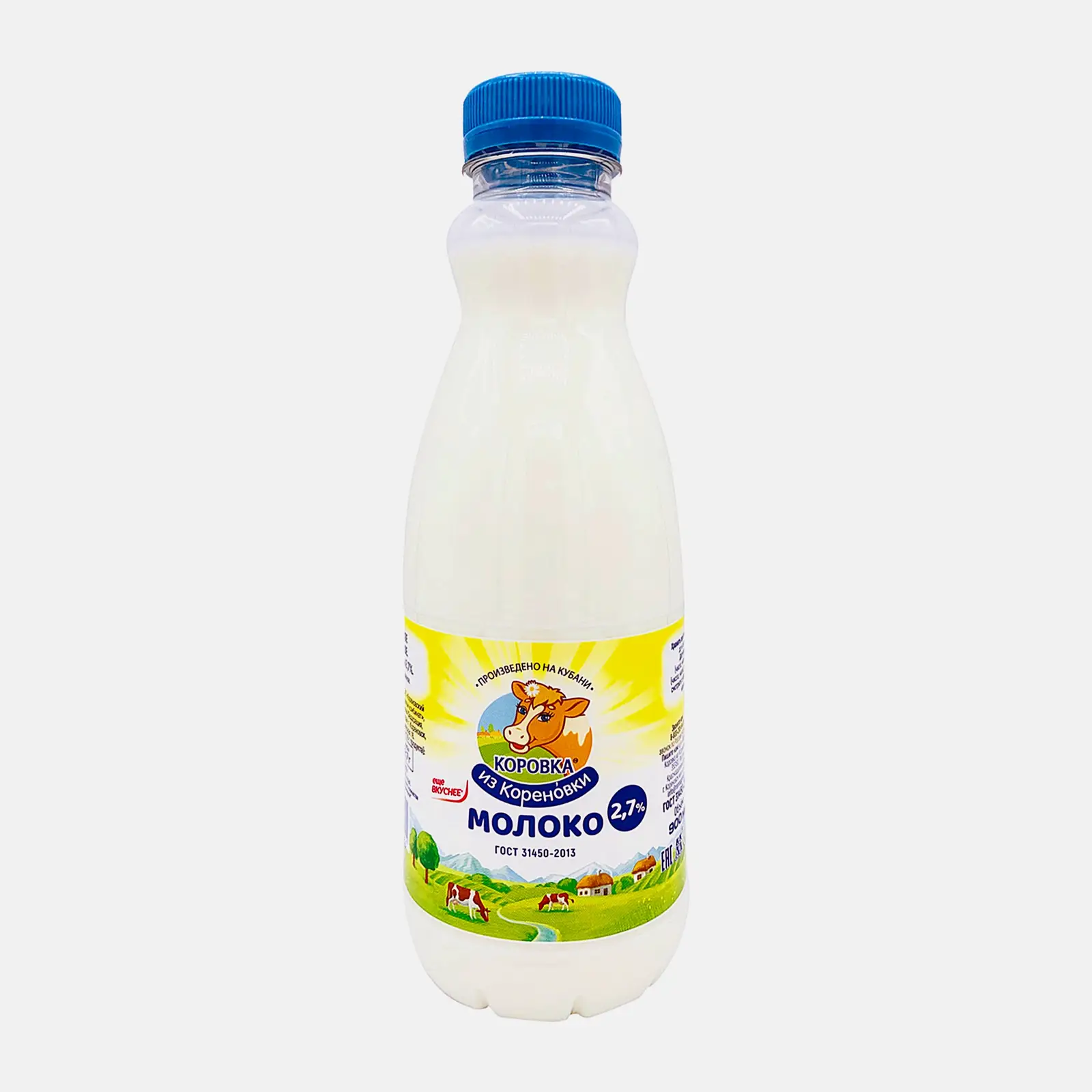 Молоко Коровка из Кореновки пастеризованное 2.7% 900г