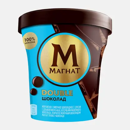 Мороженое Магнат Пинта Шоколадное c кусочками настоящего шоколада 310г
