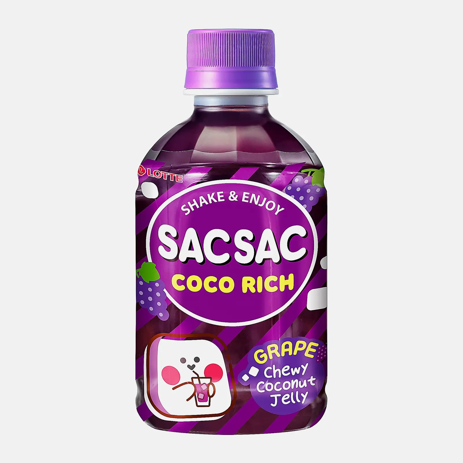 Изображение товара Напиток винограда с кусочками желе Sac Sac Coco Rich 280мл