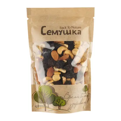 Изображение товара Смесь Семушка орехи жареные и изюм 150г для десертов и каш