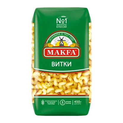 Изображение товара Макароны Makfa Виток 450г