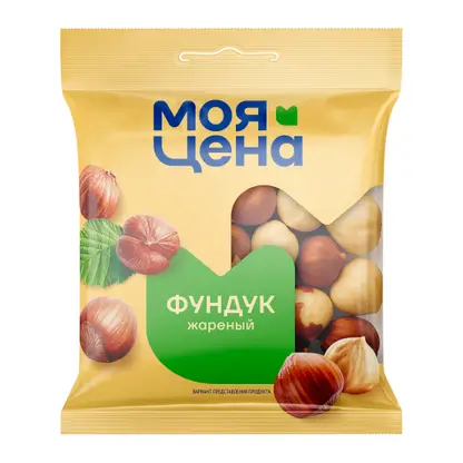 Изображение товара Жареный фундук Моя цена 90г - вкусный и полезный орех для перекусов