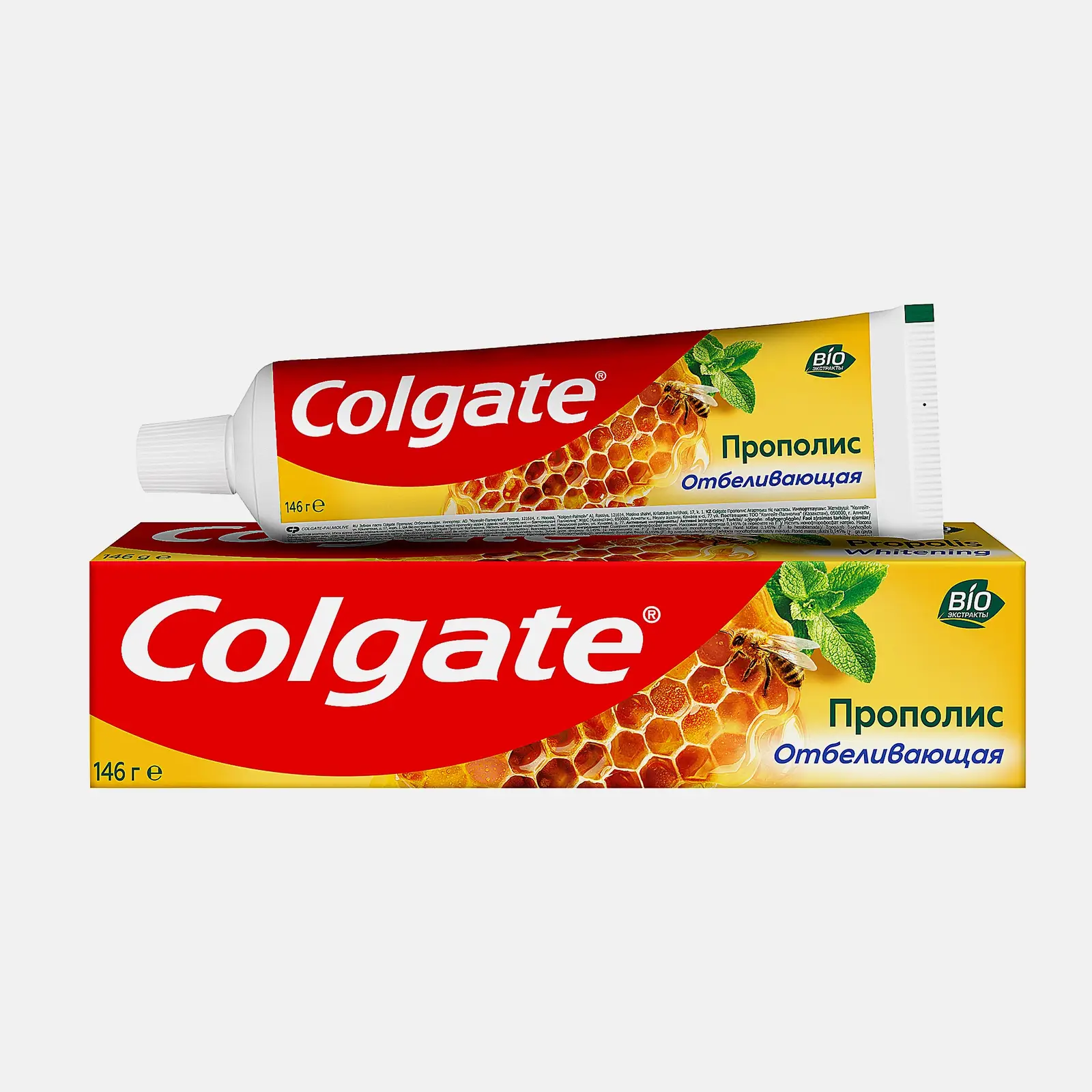Изображение товара Зубная паста Colgate Прополис Отбеливающая 100 мл для защиты и свежести дыхания