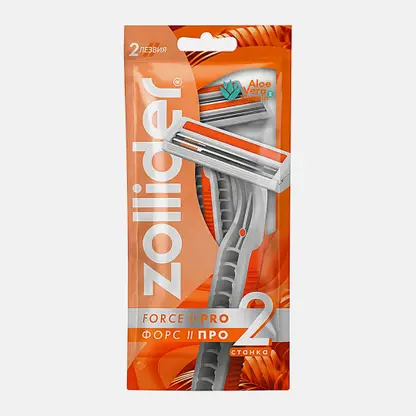 Бритва Zollider Force 2 pro одноразовая 2 лезвия 2шт