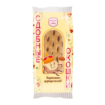 Изображение товара Сдобные Окошки с картофелем и грибами Щелковохлеб 130г