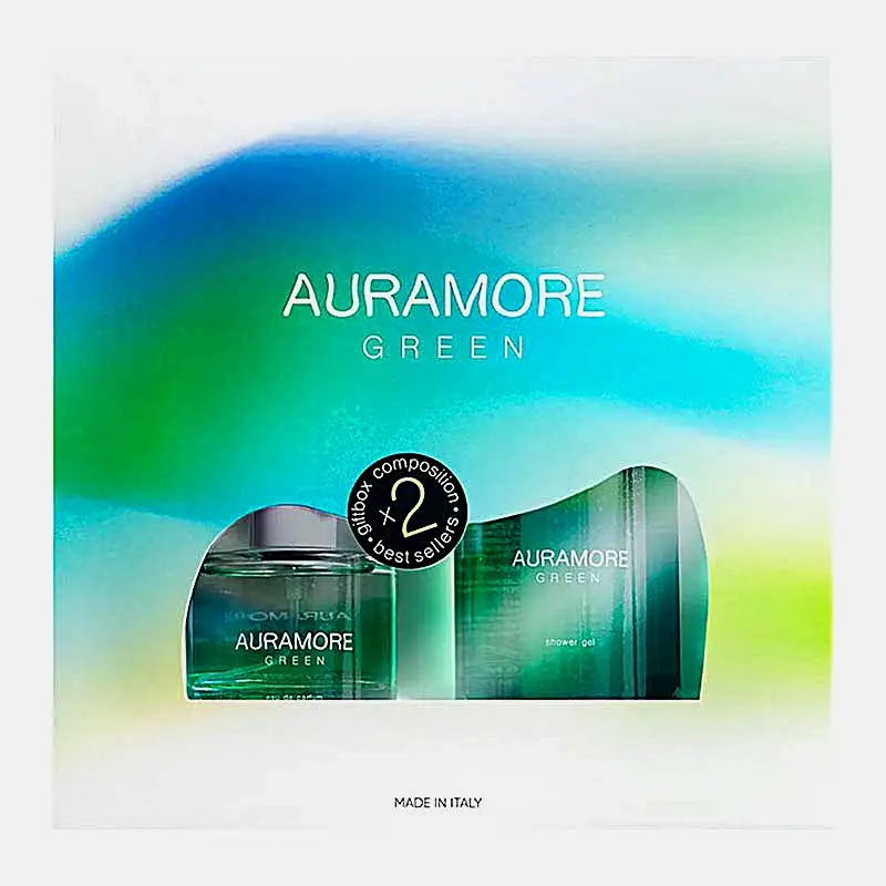 Подарочный набор для женщин Green Auramore Парфюмерная вода 50мл + Гель для душа 220мл в ассортименте