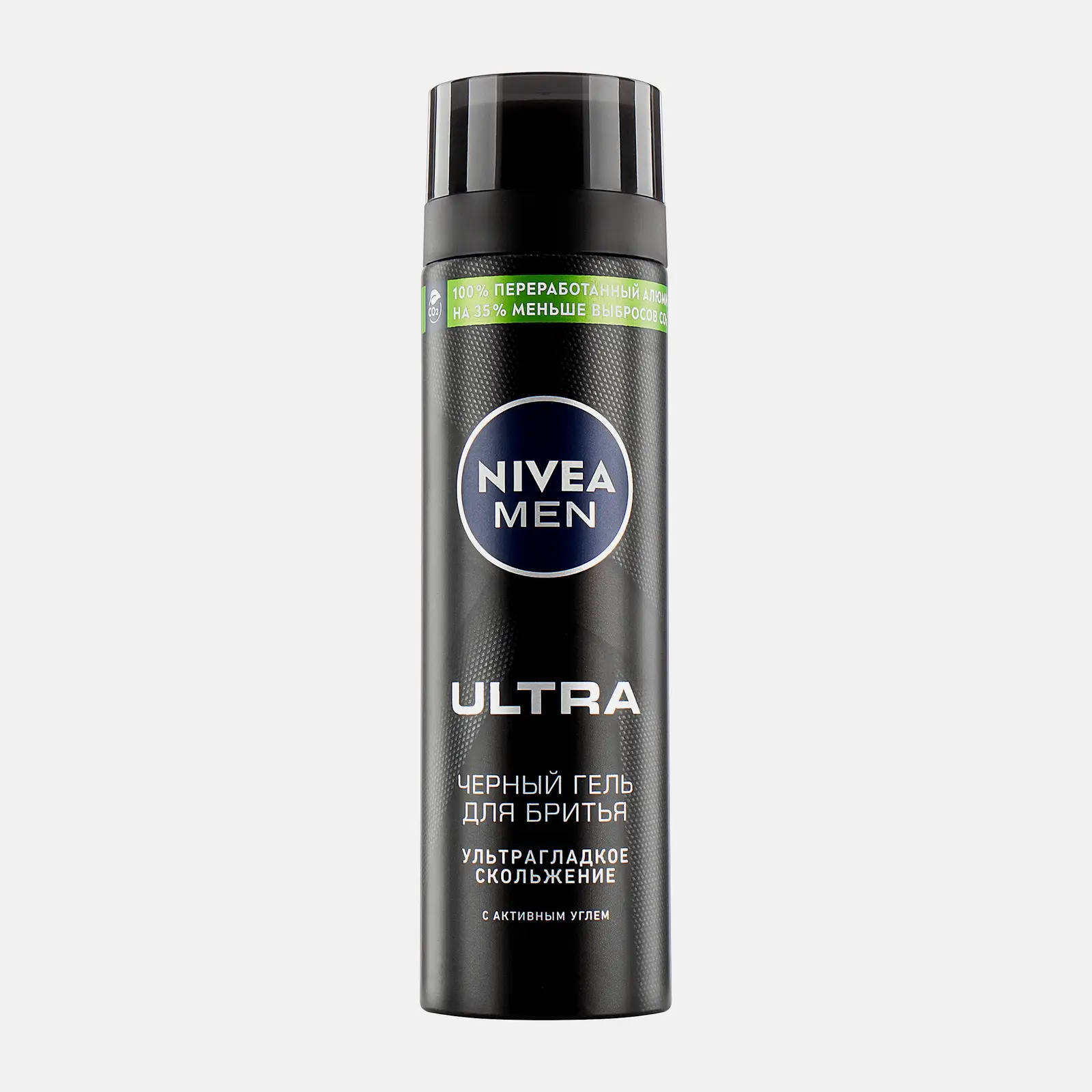 Черный гель для бритья с активным углем NIVEA Men Ultra 200мл - фото 2 Черный гель для бритья с активным углем NIVEA Men Ultra 200мл - фото 2