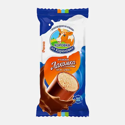 Мороженое Коровка из Кореновки Лакомство крем-брюле 15% 90г