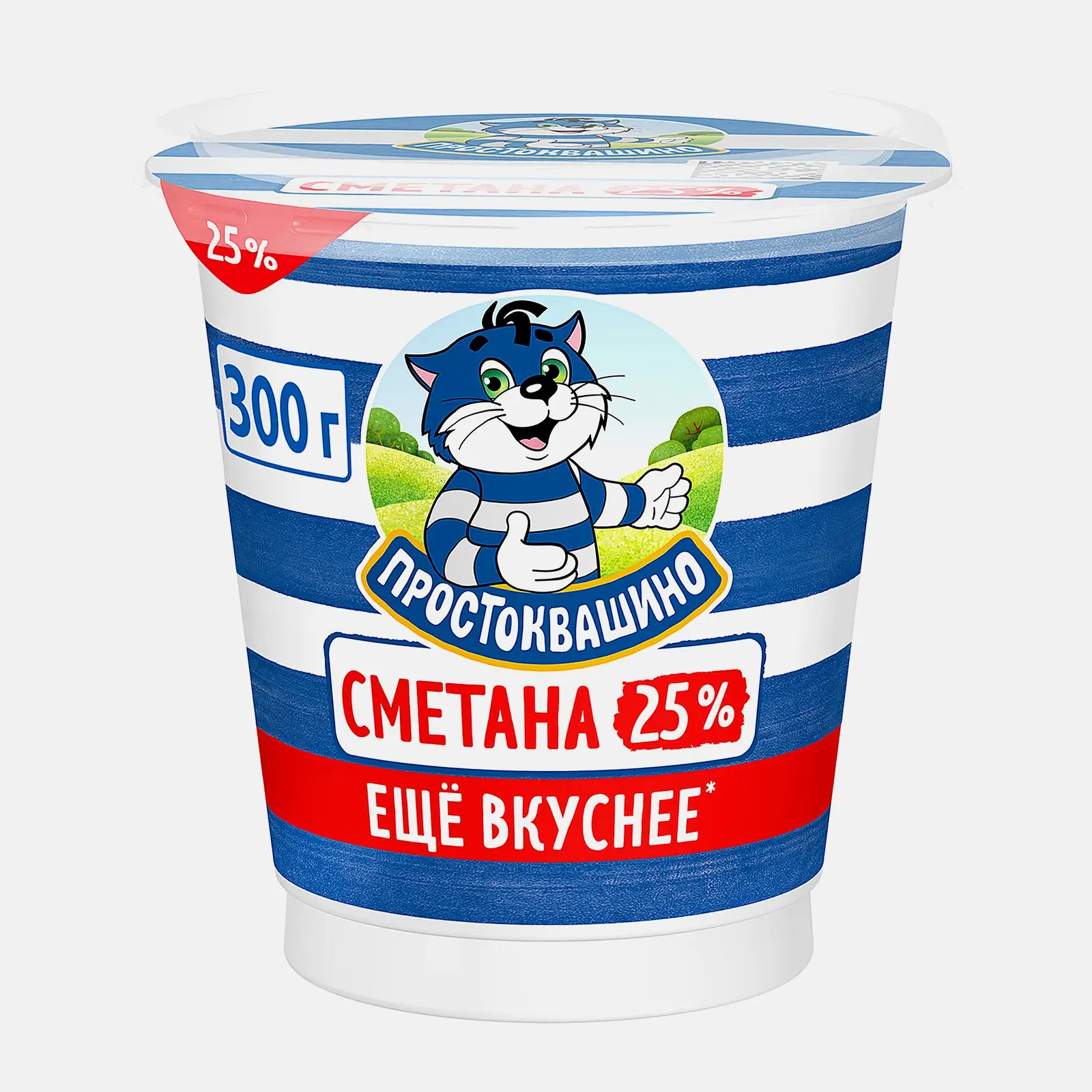 Изображение товара Сметана Простоквашино 25% 300г без консервантов
