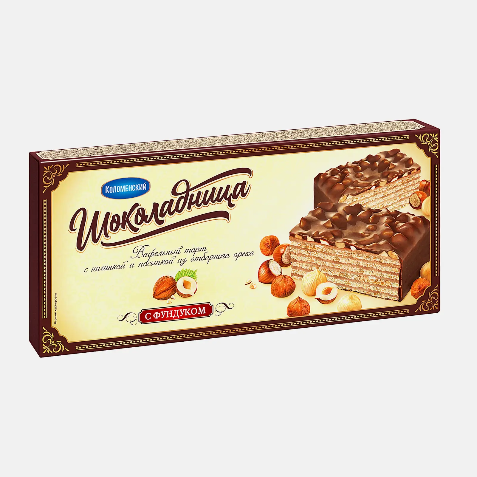 Торт вафельный с фундуком Шоколадница 230г