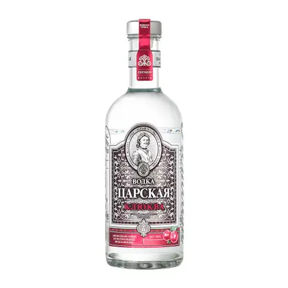 Изображение товара Водка особая Царская Клюква 40% 500 мл в стеклянной бутылке