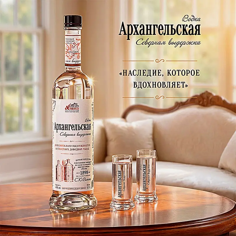 Водка Архангельская Северная выдержка 40% 1л - фото 4 Водка Архангельская Северная выдержка 40% 1л - фото 4
