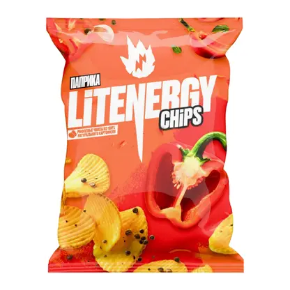 Изображение товара Чипсы Lit Energy рифленые Паприка 120г