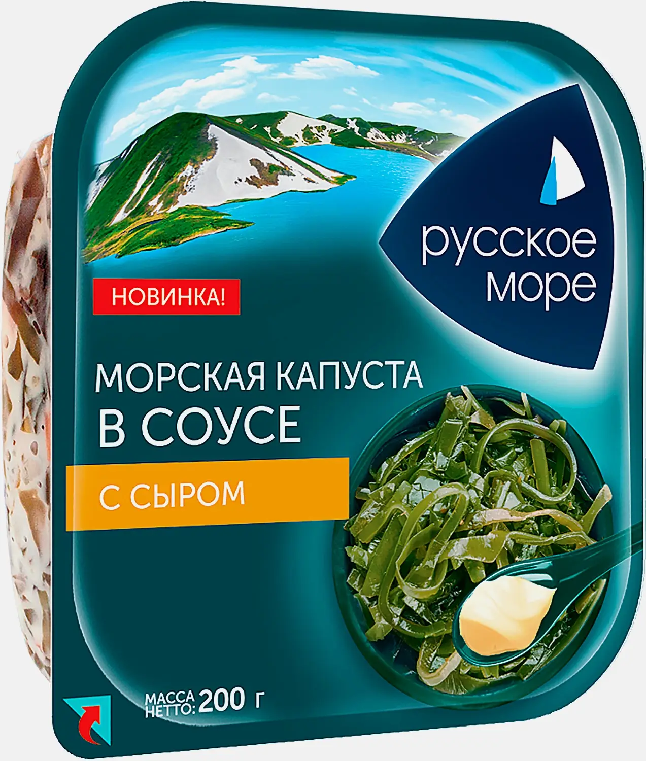 Морская капуста Русское море с сыром в соусе 200г