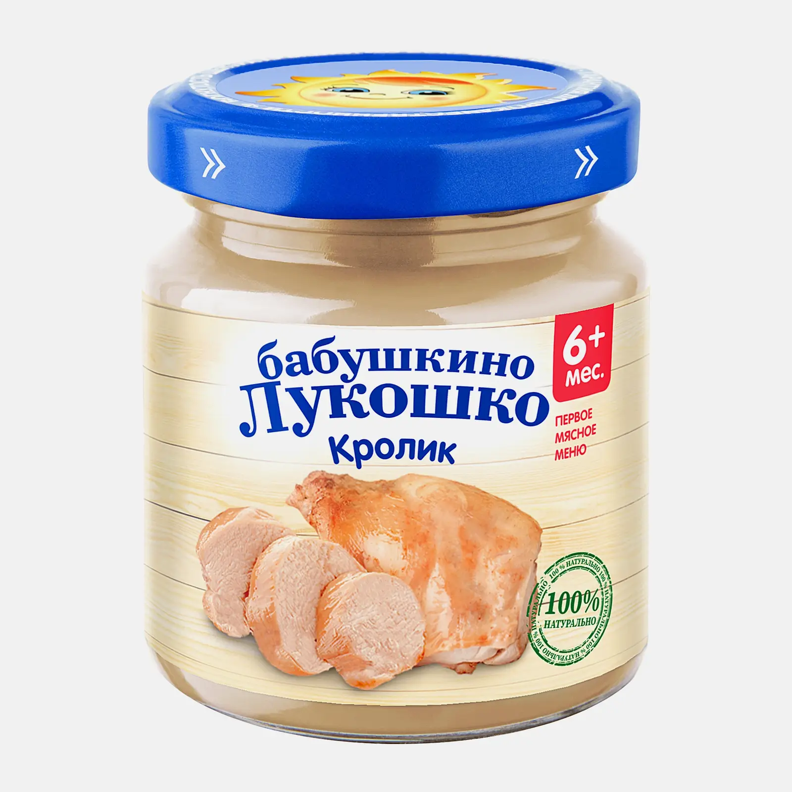 Пюре Бабушкино Лукошко из кролика 100г