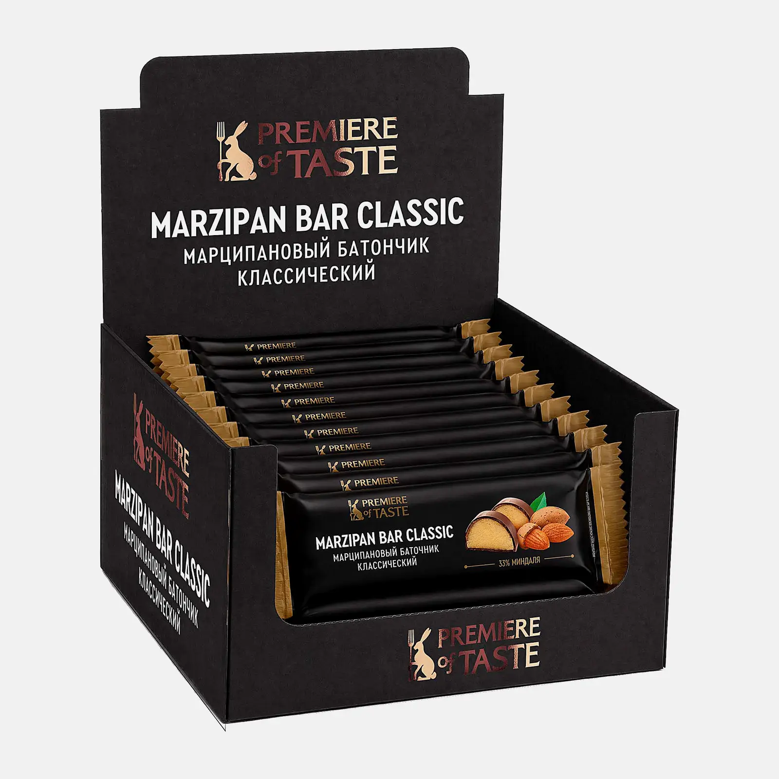 Марципановый батончик 33% миндаля Premiere of Taste 90г - фото 5