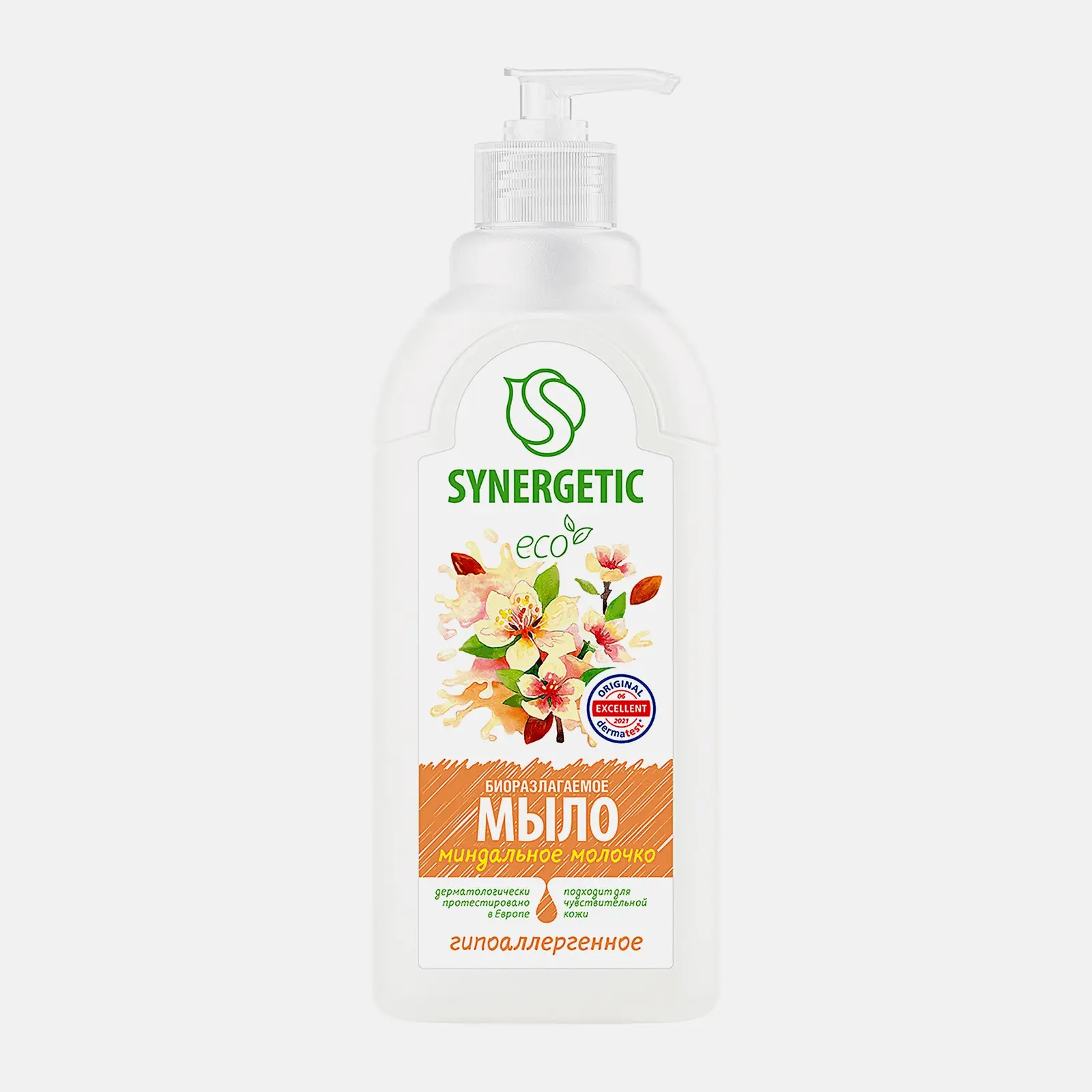 Мыло жидкое Synergetic Миндальное молочко 500мл Мыло жидкое Synergetic Миндальное молочко 500мл