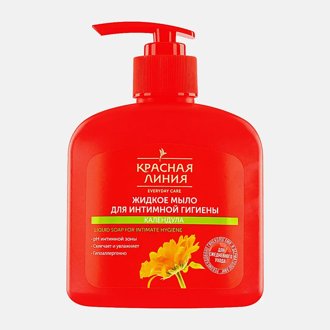 Мыло жидкое для интимной гигиены Красная линия Календула 250мл