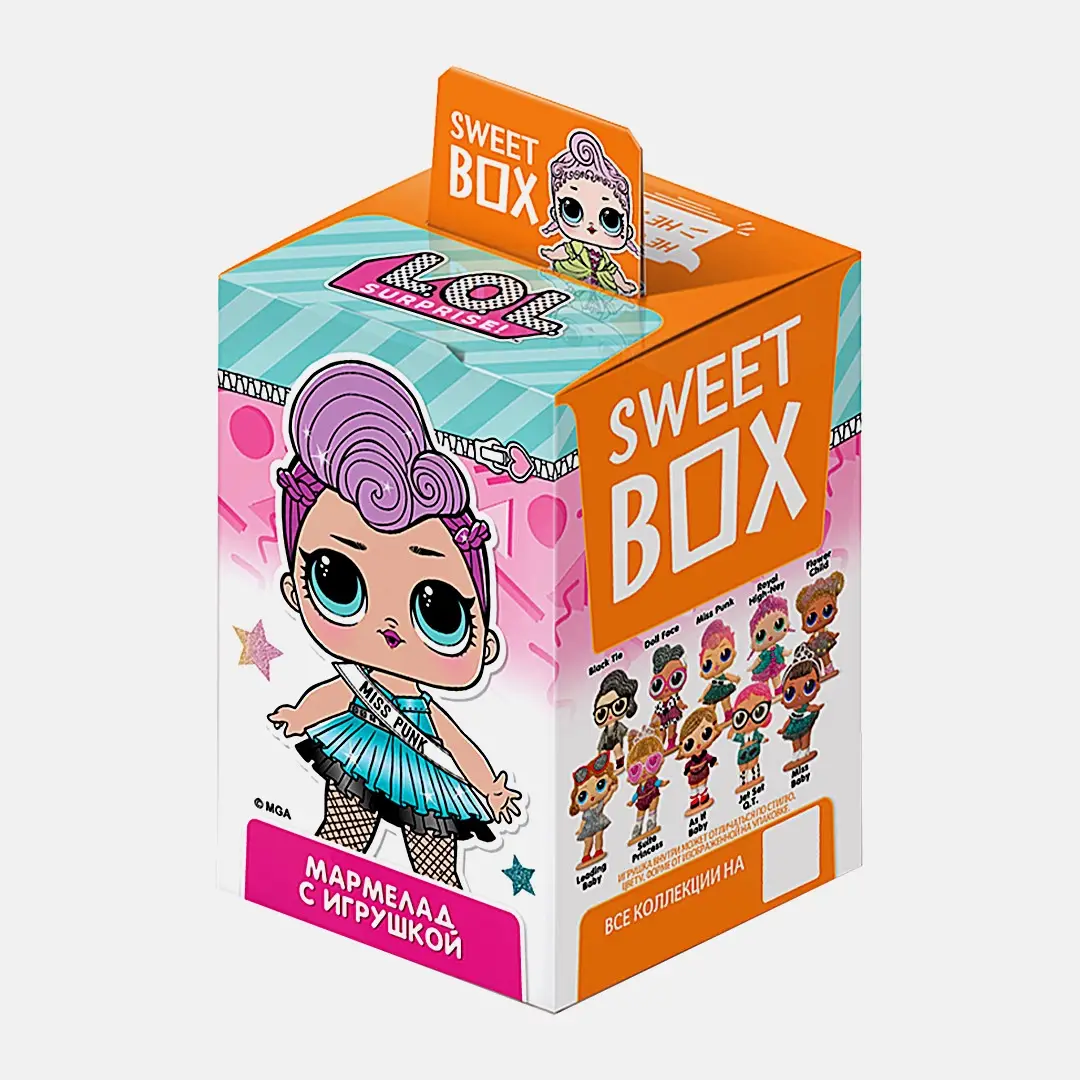Мармелад с игрушкой Sweet Box 10г в ассортименте