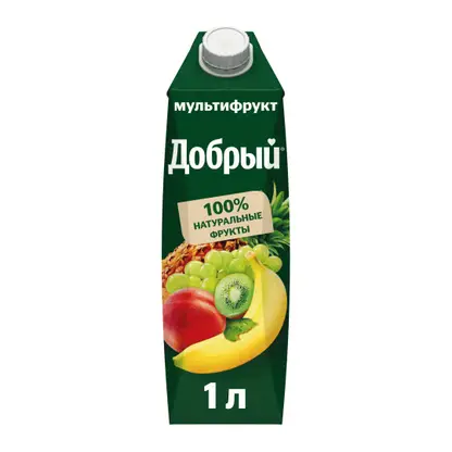 Изображение товара Нектар мультифрукт Добрый 1л натуральный напиток без консервантов