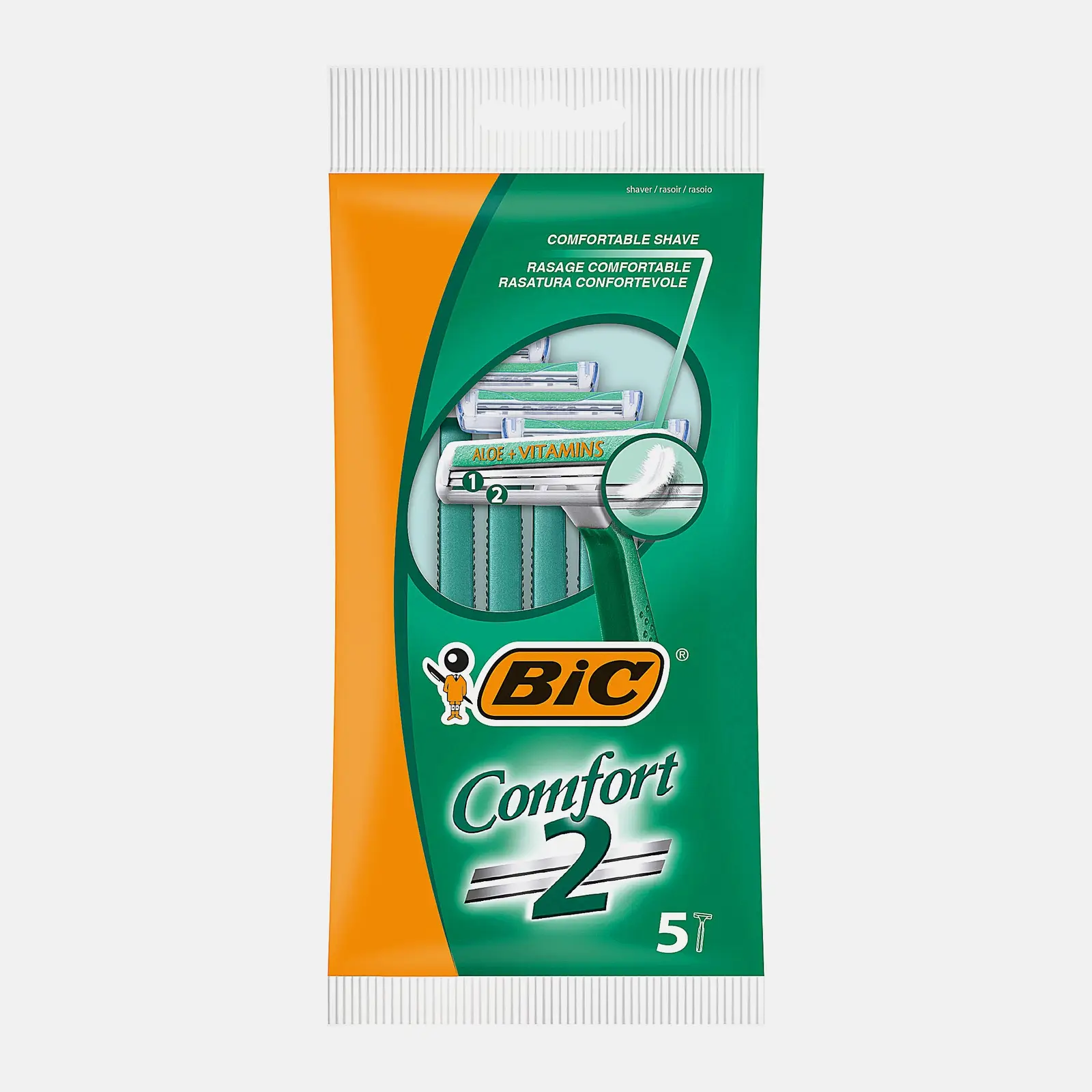 Одноразовый станок для бритья Comfort2 Bic 5шт