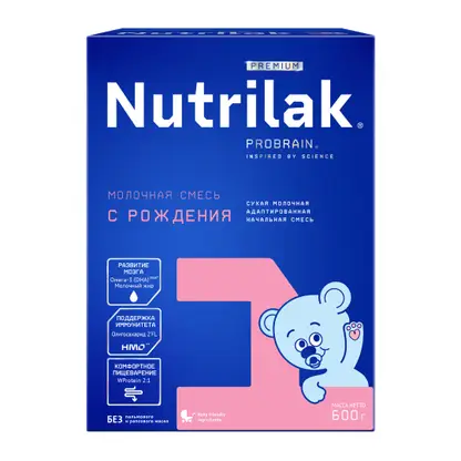 Изображение товара Смесь молочная Nutrilak Premium 1 с рождения 600г