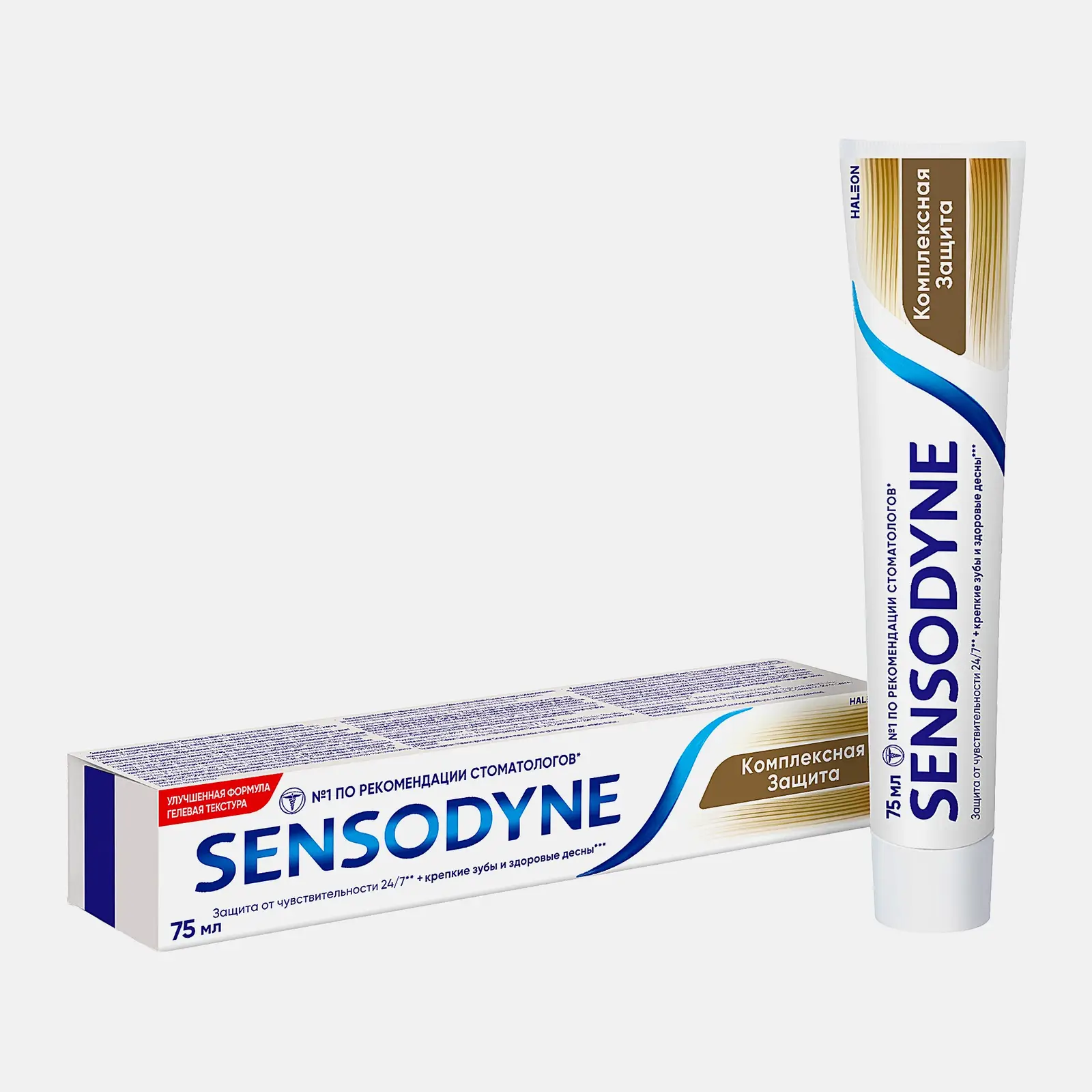 Зубная паста Sensodyne Комплексная Защита для чувствительных зубов с фтором освежающий мятный вкус 75мл - фото 6