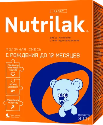 Изображение товара Смесь молочная Nutrilak 0-12месяцев 300г
