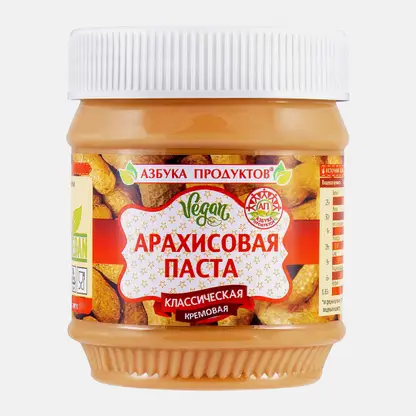 Арахисовая паста Классическая кремовая Азбука продуктов 340г