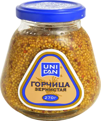 Изображение товара Горчица зернистая Uni Dan 270г
