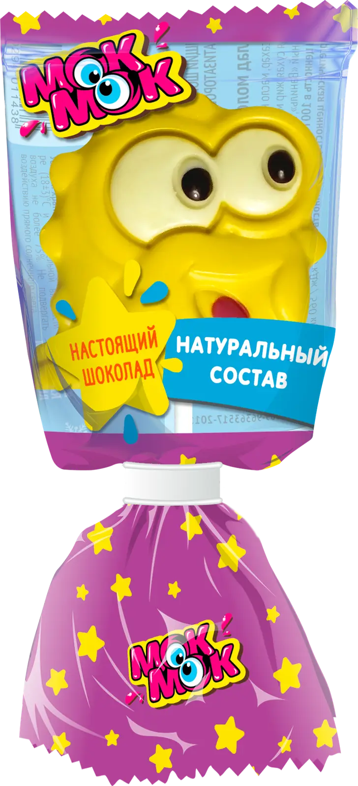 Шоколад Шокомонстрики молочный с печеньем на палочке Мок мок 24г