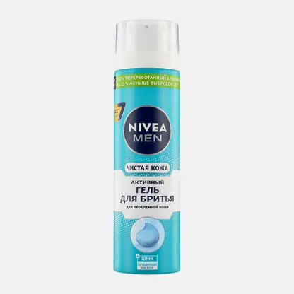 Гель для бритья Чистая кожа NIVEA Men 200мл