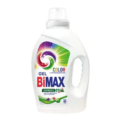 Изображение товара Гель для стирки Bimax Color для цветного белья 20 стирок 1.3кг