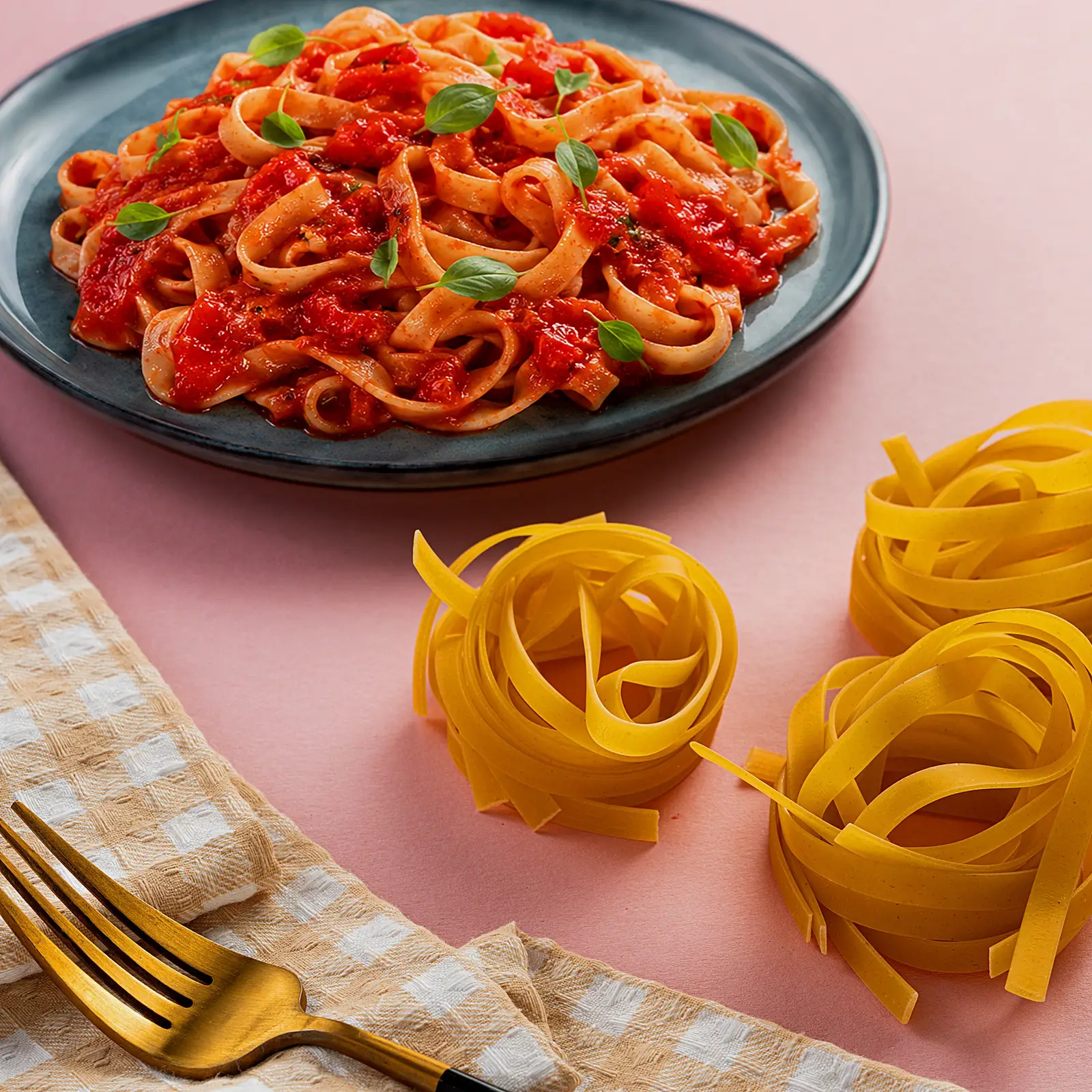 Макароны Gusto Di Roma Fettuccine Гнезда 450г - фото 4 Макароны Gusto Di Roma Fettuccine Гнезда 450г - фото 4