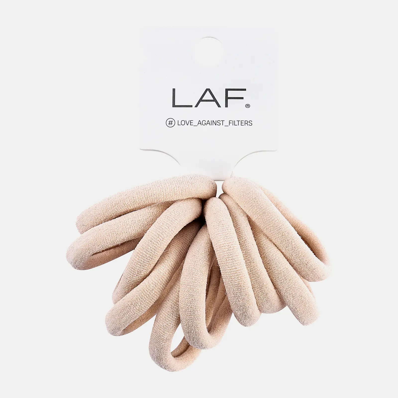 Резинки для волос LAF бежевые базовые 2*7*7см 30г