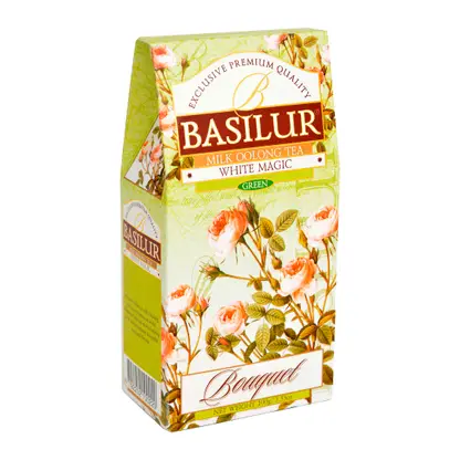 Изображение товара Чай зеленый Basilur байховый крупнолистовой с ароматом молока 100г