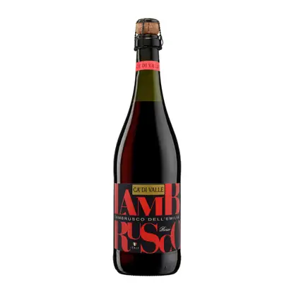 Вино игристое Lambrusco Ca di Valle красное полусладкое 9.5% 750мл