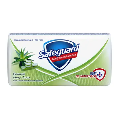 Изображение товара Мыло Safeguard классическое/алоэ/антибактериальное 90г в ассортименте