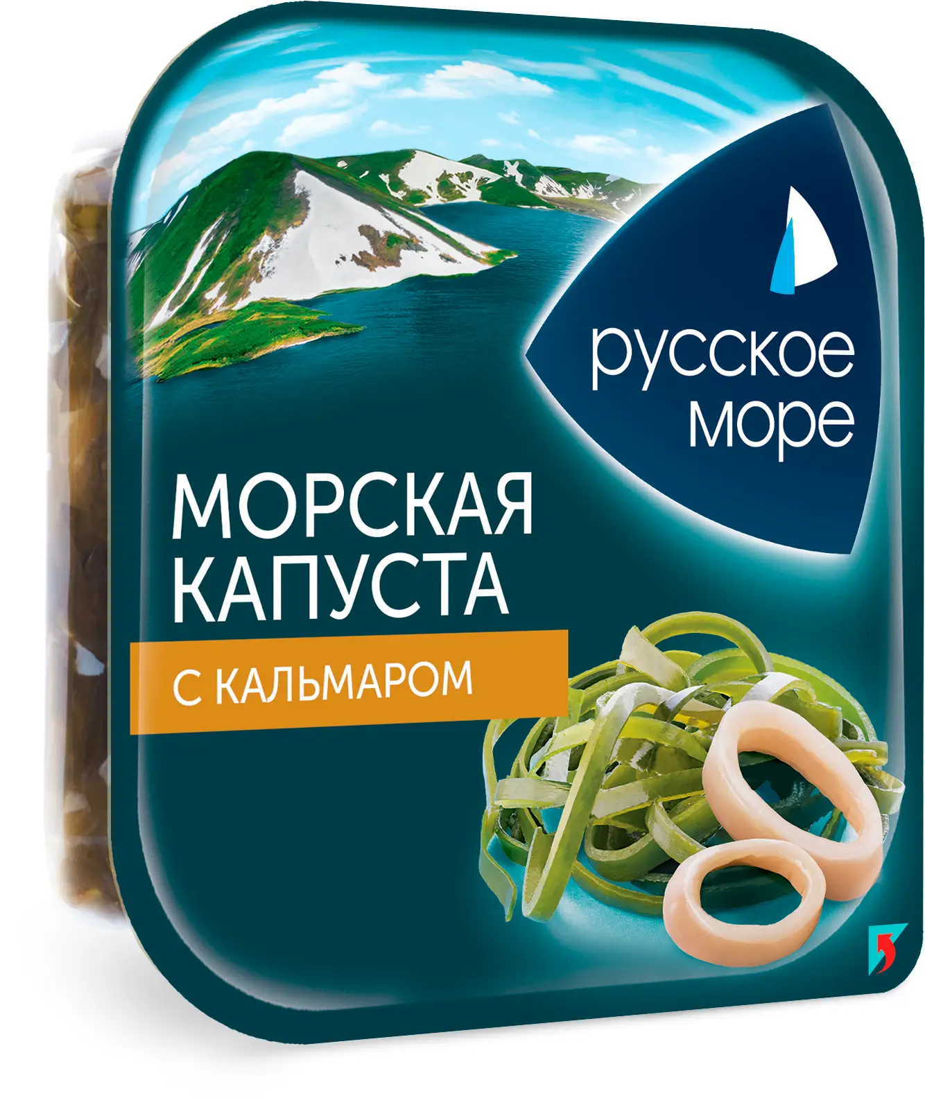 Салат с морской капустой и щупальцами кальмара